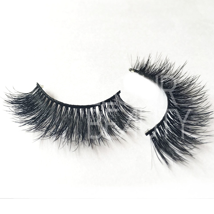 Human hair 3d eyelash extensions with customized pack and logo ES87